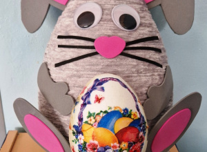 Prace dzieci z grupy II i III na konkurs wielkanocny organizowany przez Urząd Miasta Łodzi